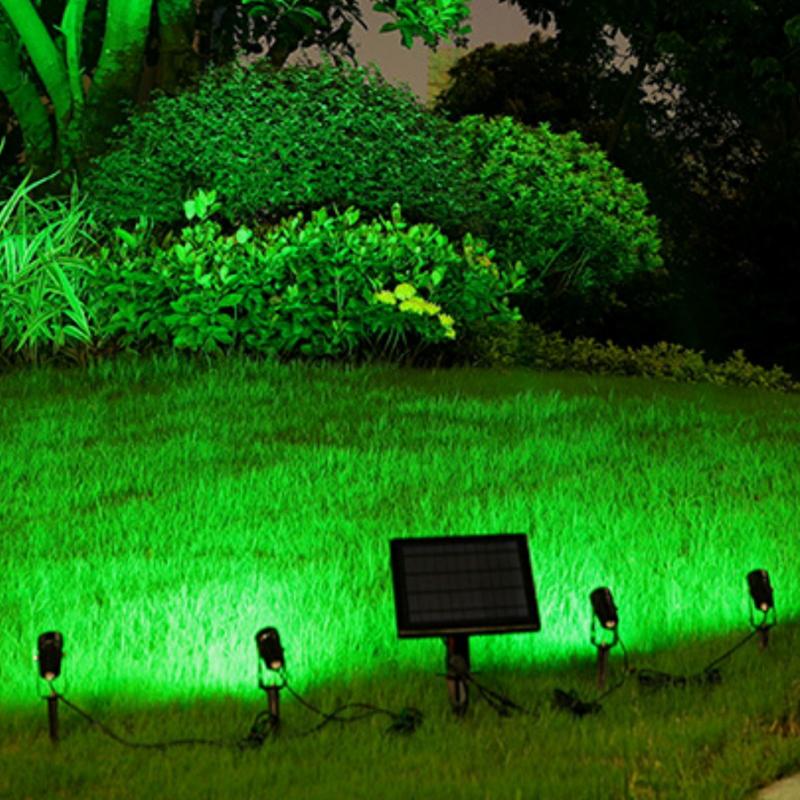 Spots Solaires Connectés à piquer RGB IP55 (Lot de 4) - Silumen