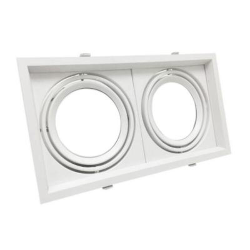 Support Double Encastrable pour Ampoules LED AR111 - Silumen