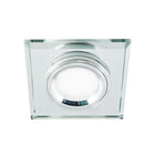 Support Simple Encastrable Verre et Chrome pour Ampoule LED GU10 + Douille