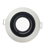 Built -Em Spot Spot Suporte GU10 White/Black Round Ajustável