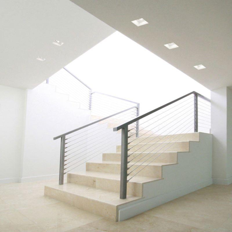 Support Spot GU10 LED Rond Blanc 110mm Orientable - Silumen