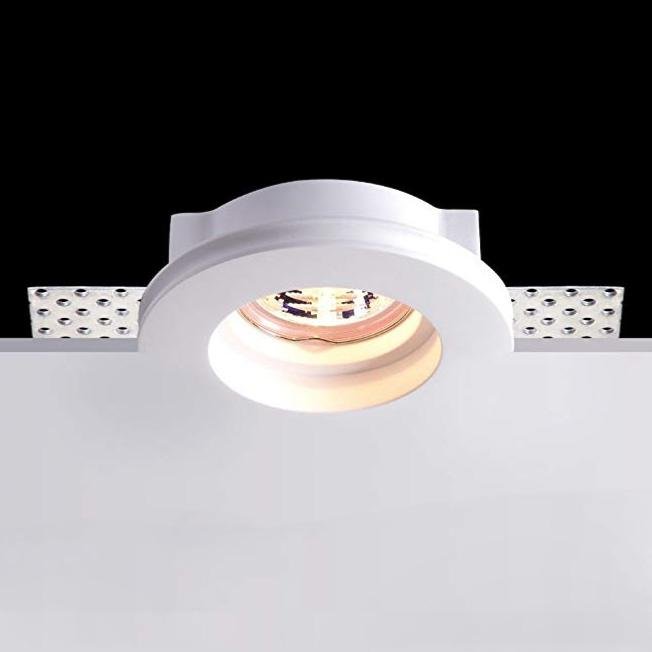 Support Spot GU10 LED Rond Blanc Ø100mm - Silumen