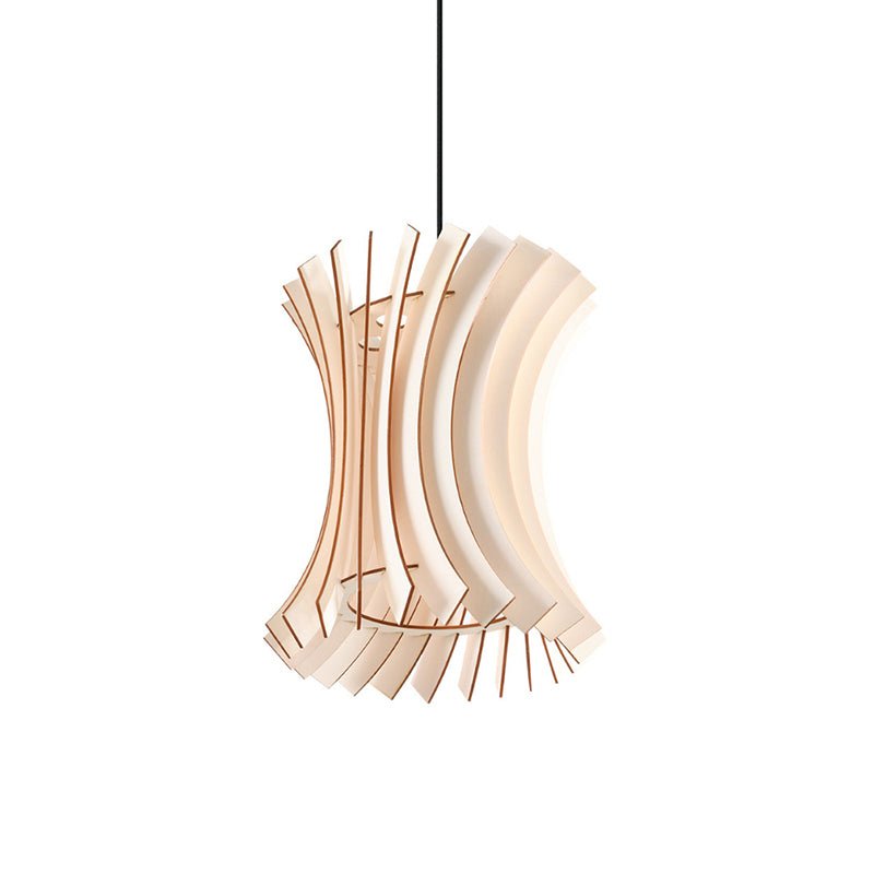 Suspension Bois Géométrique pour Ampoule E27 - Silumen