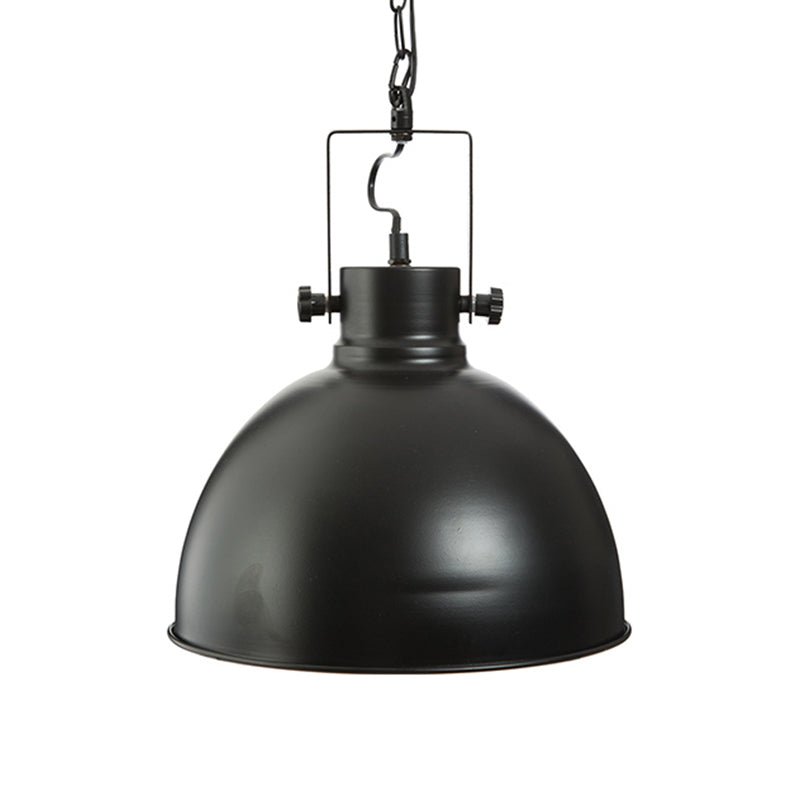 Suspension en Métal Noir 30cm pour Ampoule E27 - Silumen