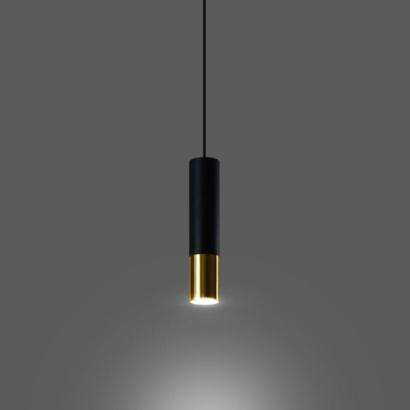 Suspension Lampe Noire pour Ampoule GU10 - Silumen