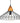 Suspension Métal Industrielle Noir Géométrique D.38 cm pour ampoule E27 - Silumen