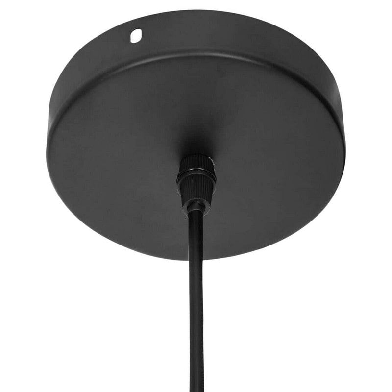 Suspension Métal Noir Géométrique 26 cm pour ampoule E27 - Silumen