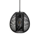 Black Wire Metal Ball Pendant