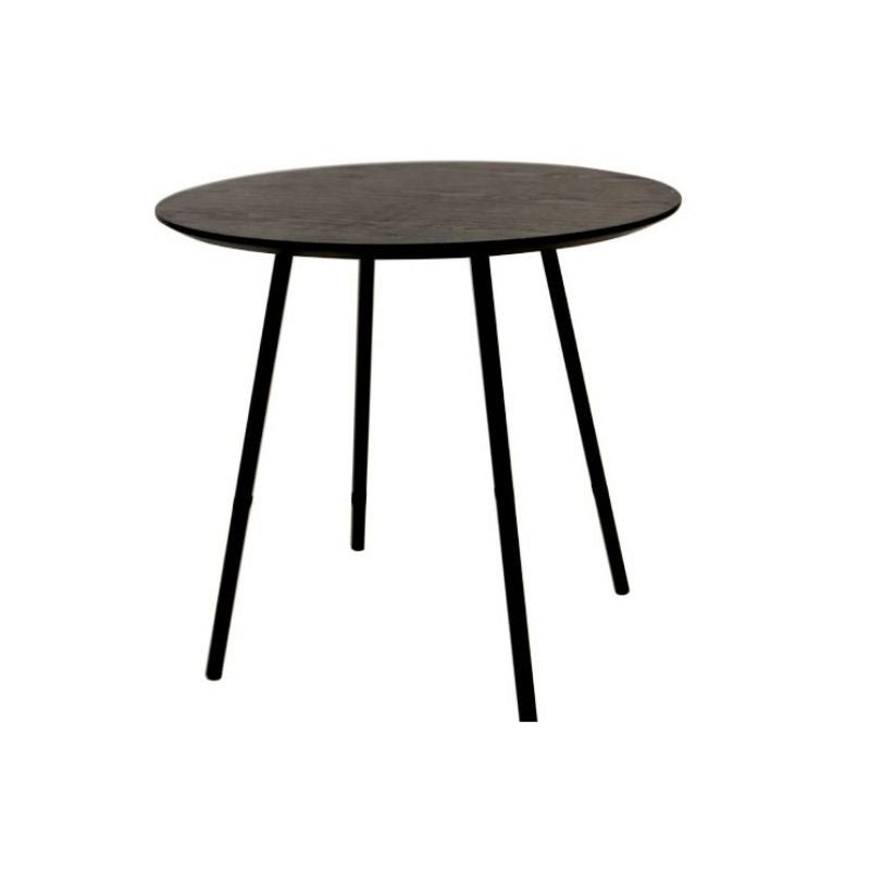 Table Basse Ronde noire 48 x 48 x 45 cm - Silumen