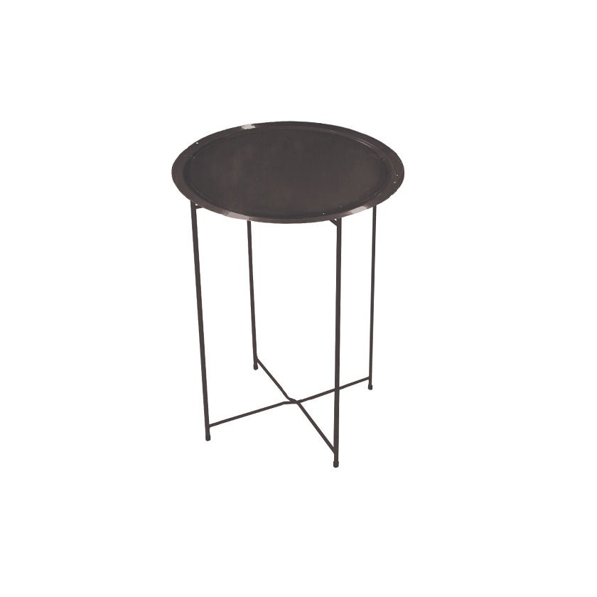 Table d'appoint pliable Ø46x50.5cm - Noir - Silumen