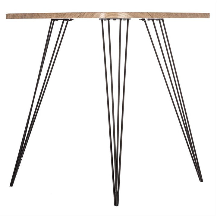 Table d'Appoint Triangulaire Effet Bois 69x54x60 cm - Silumen