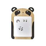 Panda-Notiztafel aus Holz
