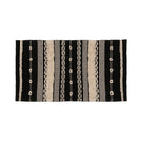 BEIGE e Ethnic Black Retângulo Algodão 90x150 cm