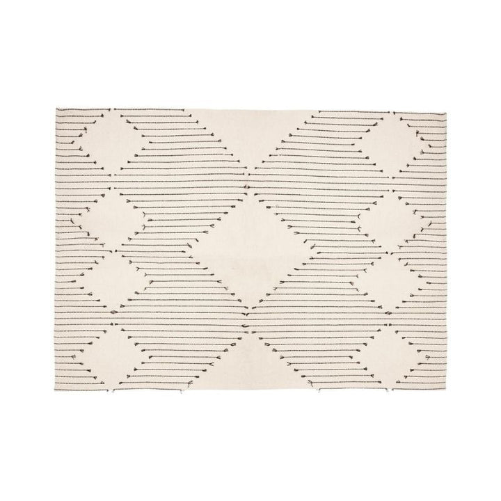 Tapis Coton Rectanglulaire motif Losange 120x170 cm - Silumen
