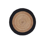 Tapis Rond Jute 90 cm Bicolore