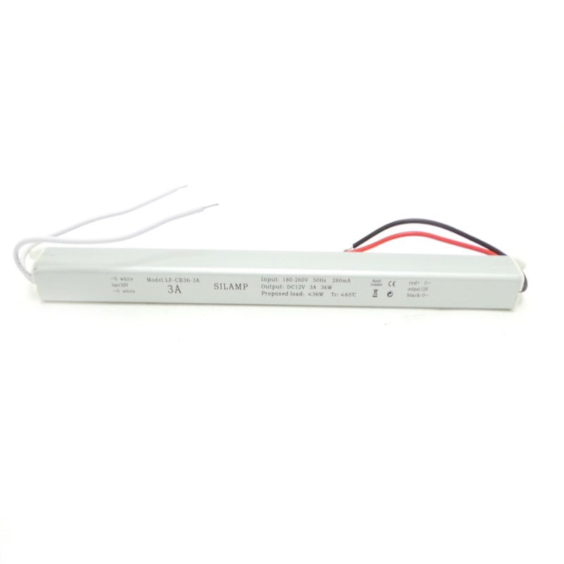 Transformateur 220V 12V 36W DC 3A Slim - Silumen