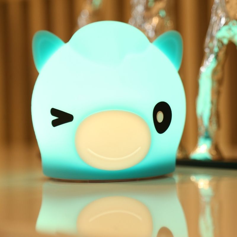 Veilleuse de Nuit Cheval Tactile en Silicone (avec câble usb) - Silumen