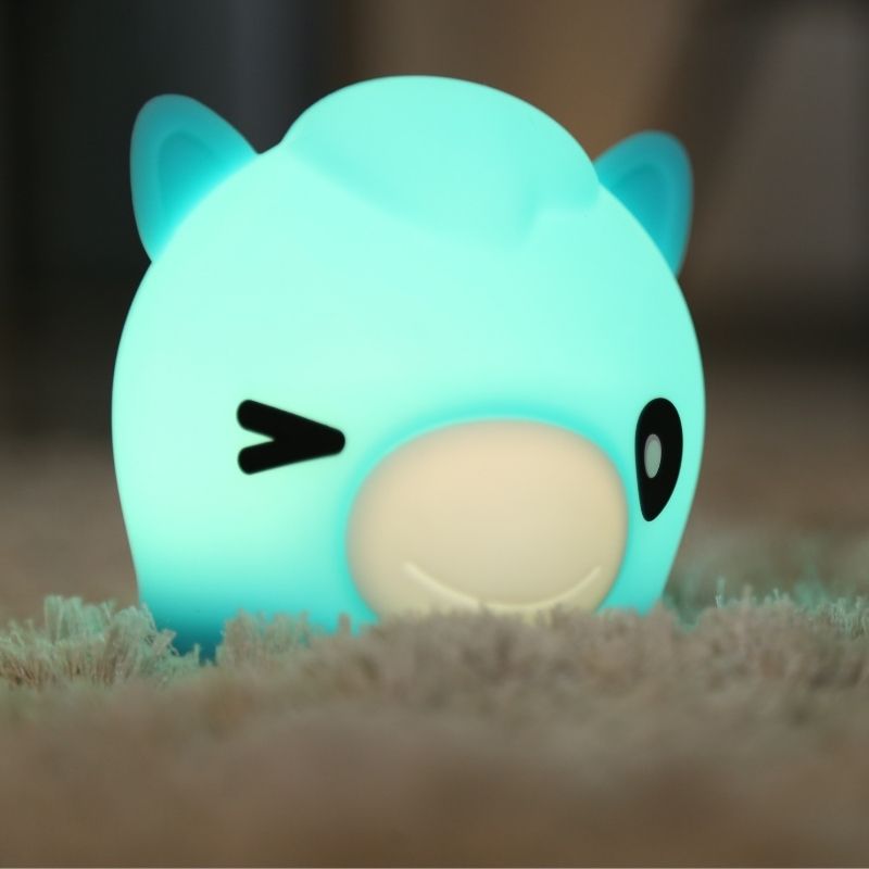 Veilleuse de Nuit Cheval Tactile en Silicone (avec câble usb) - Silumen