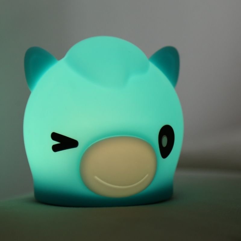 Veilleuse de Nuit Cheval Tactile en Silicone (avec câble usb) - Silumen