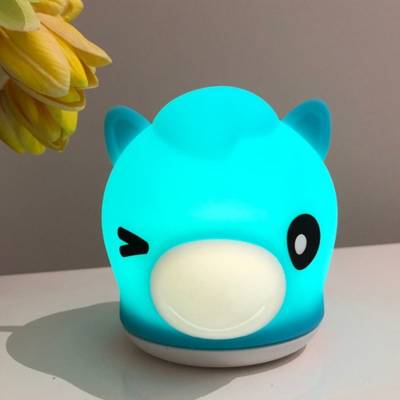Veilleuse de Nuit Cheval Tactile en Silicone (avec câble usb) - Silumen