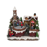 Bright Christmas Village with rotating entertainment